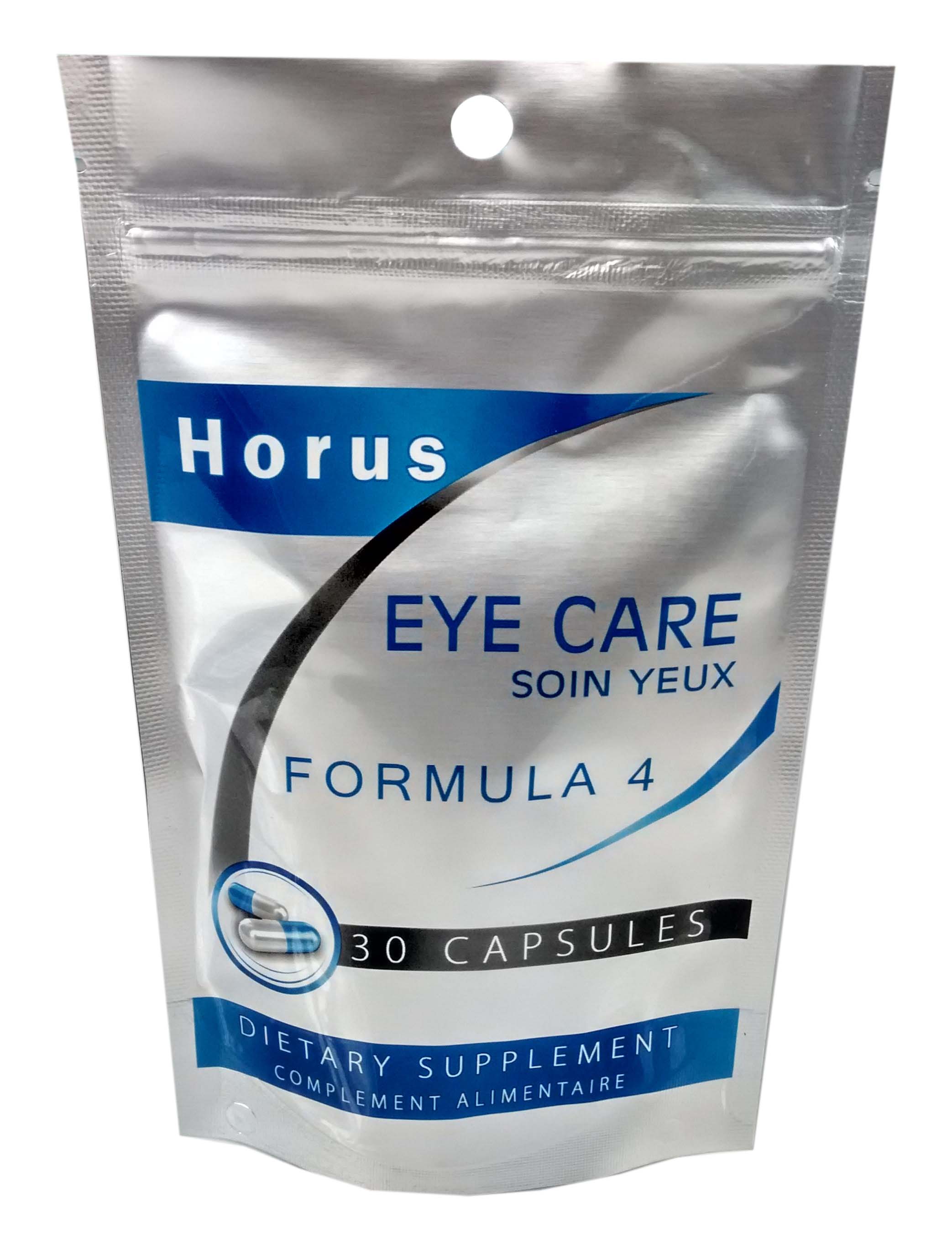 Horus Formula4 Eye Care Pouch Packaging — Front